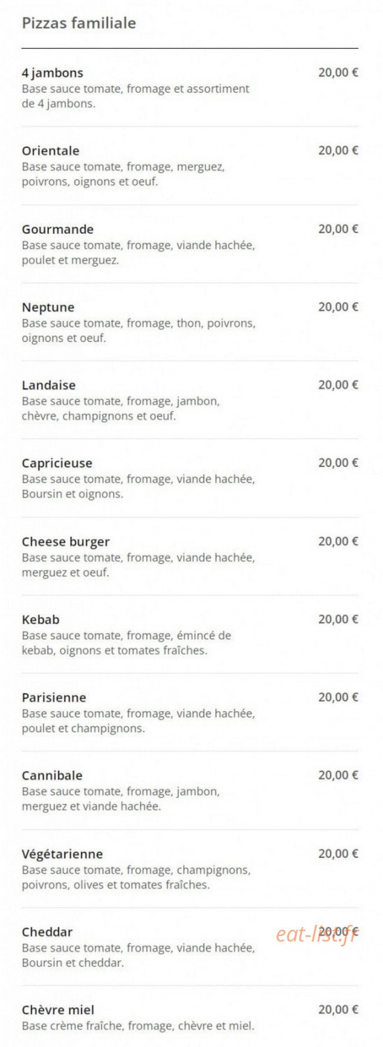 Le Gourmet — carte page 7