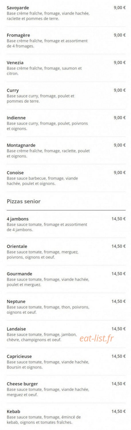 Le Gourmet — carte page 5