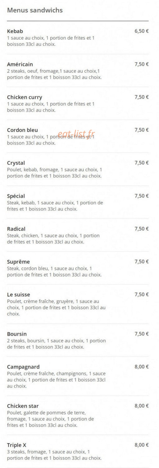 Le Gourmet — carte page 3