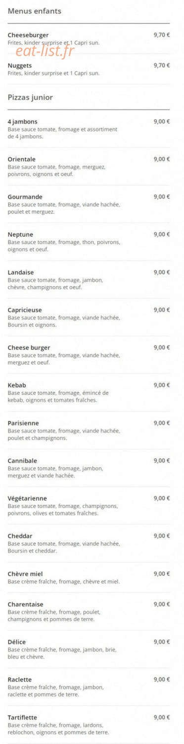 Le Gourmet — carte page 4