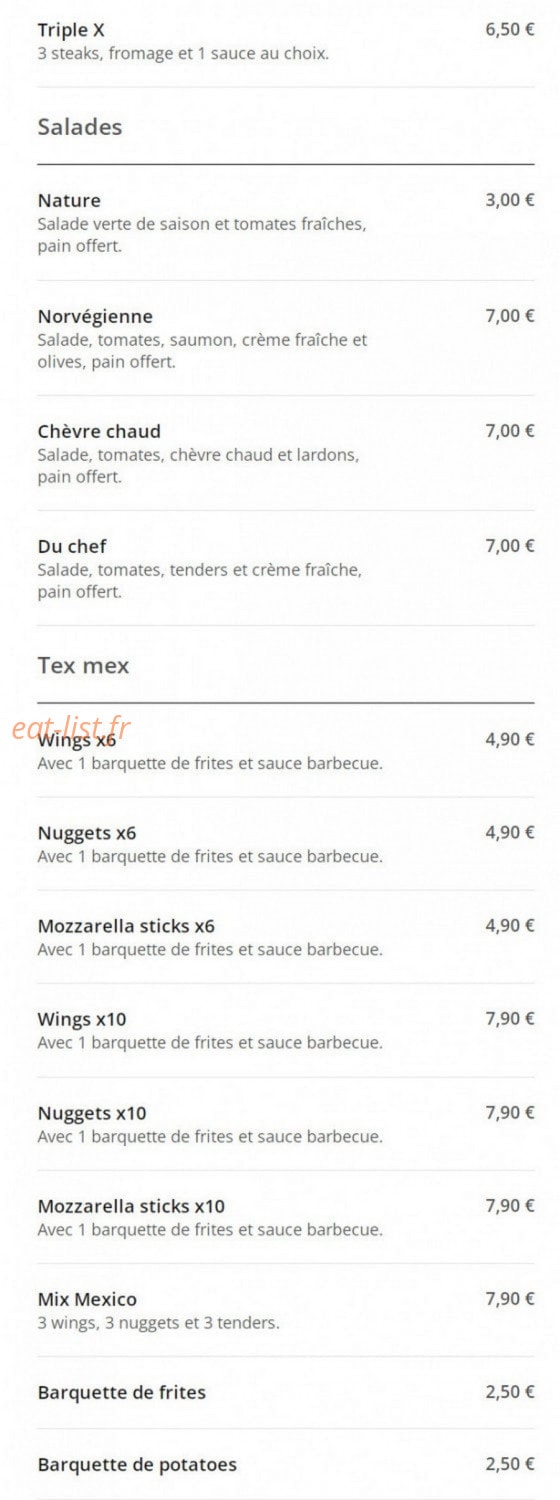 Le Gourmet — carte page 11