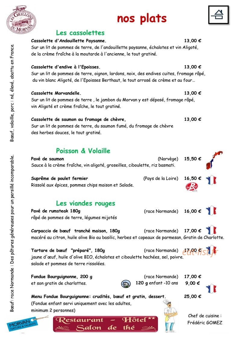 Les grillons du morvan — carte page 3