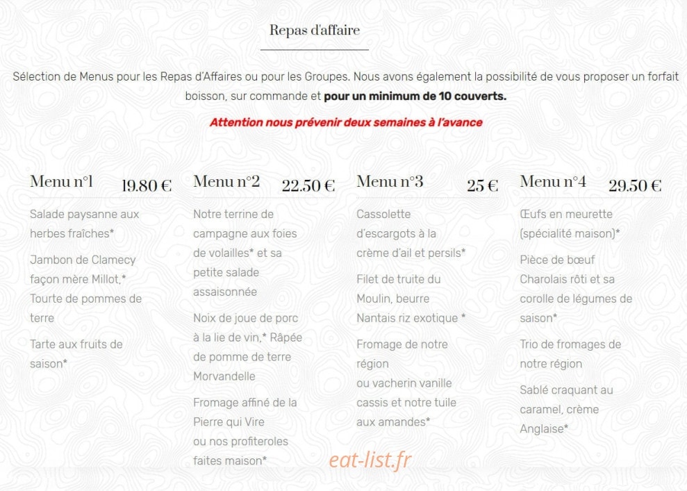 Beau Site — carte page 4