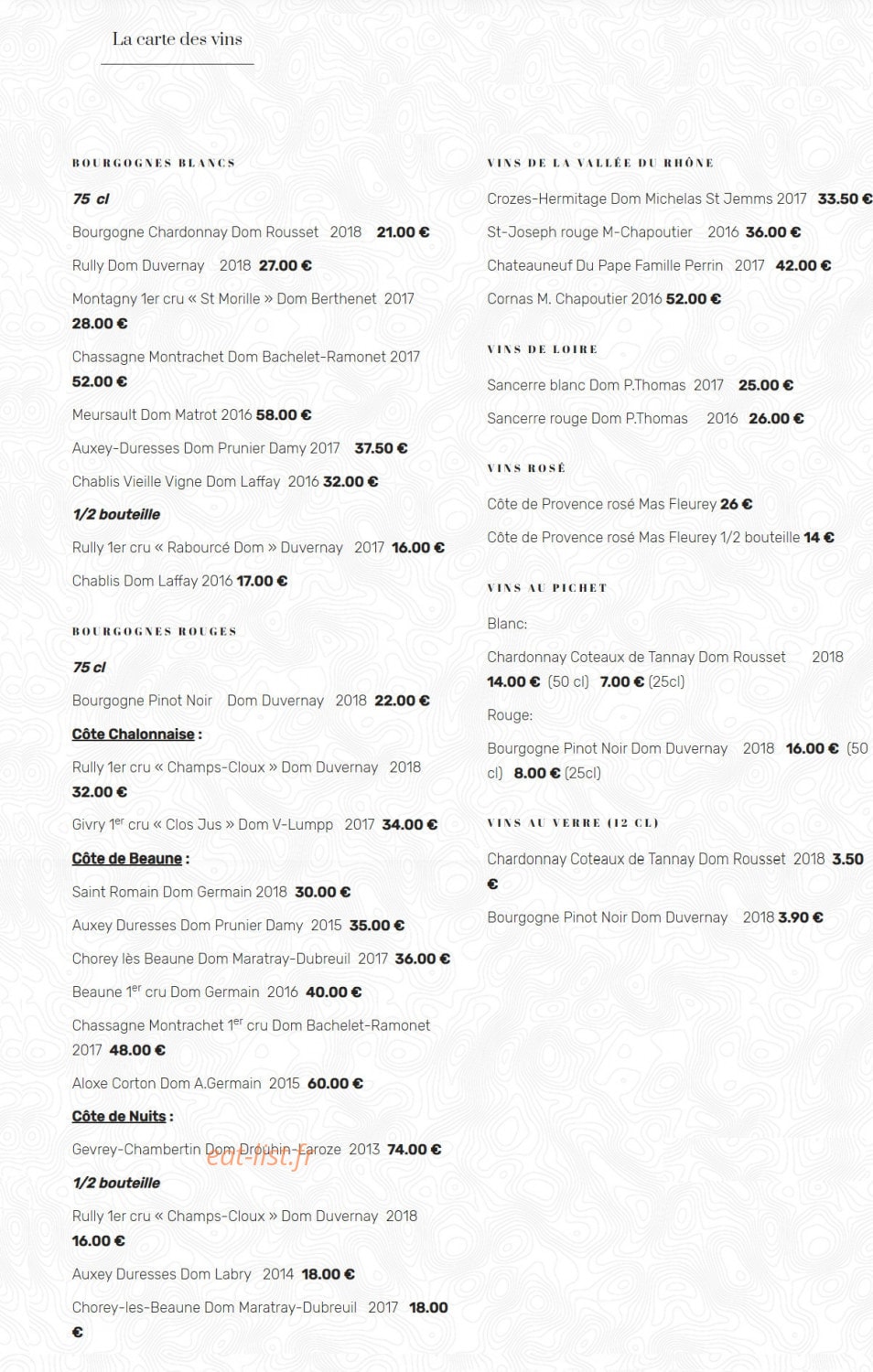 Beau Site — carte page 5