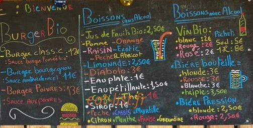 Le Bar à Boeuf — carte page 2