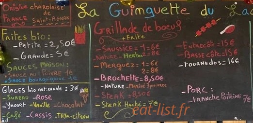 Le Bar à Boeuf — carte page 1