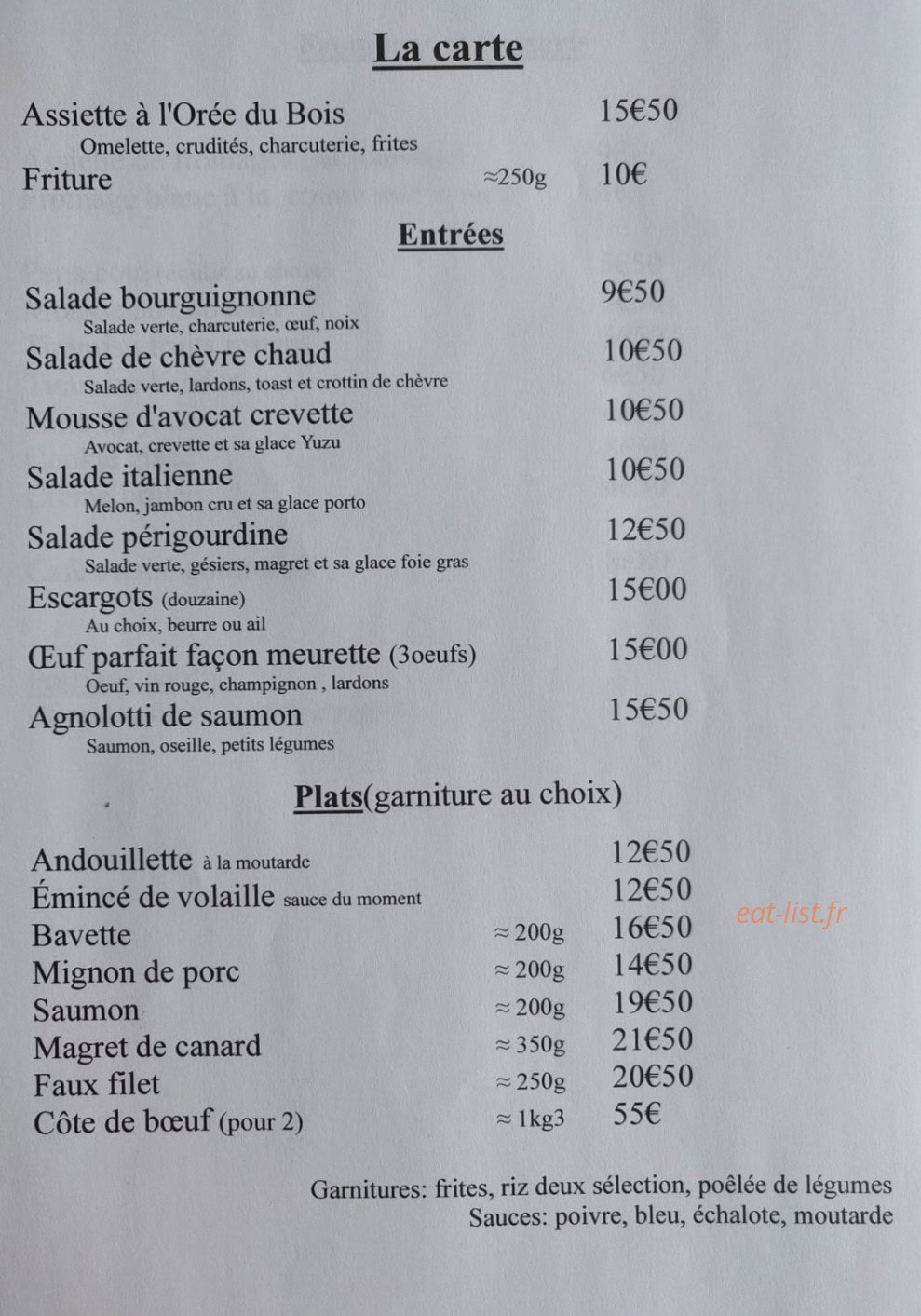 Guinguette à l'orée du bois — carte page 1
