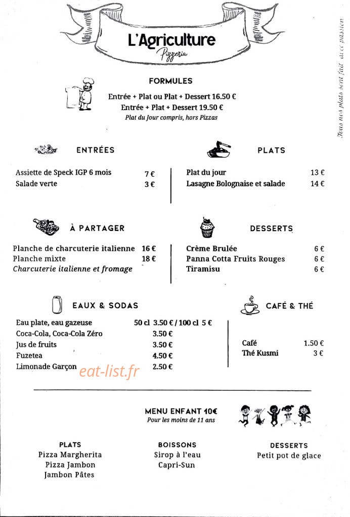 L'Agriculture — carte page 1