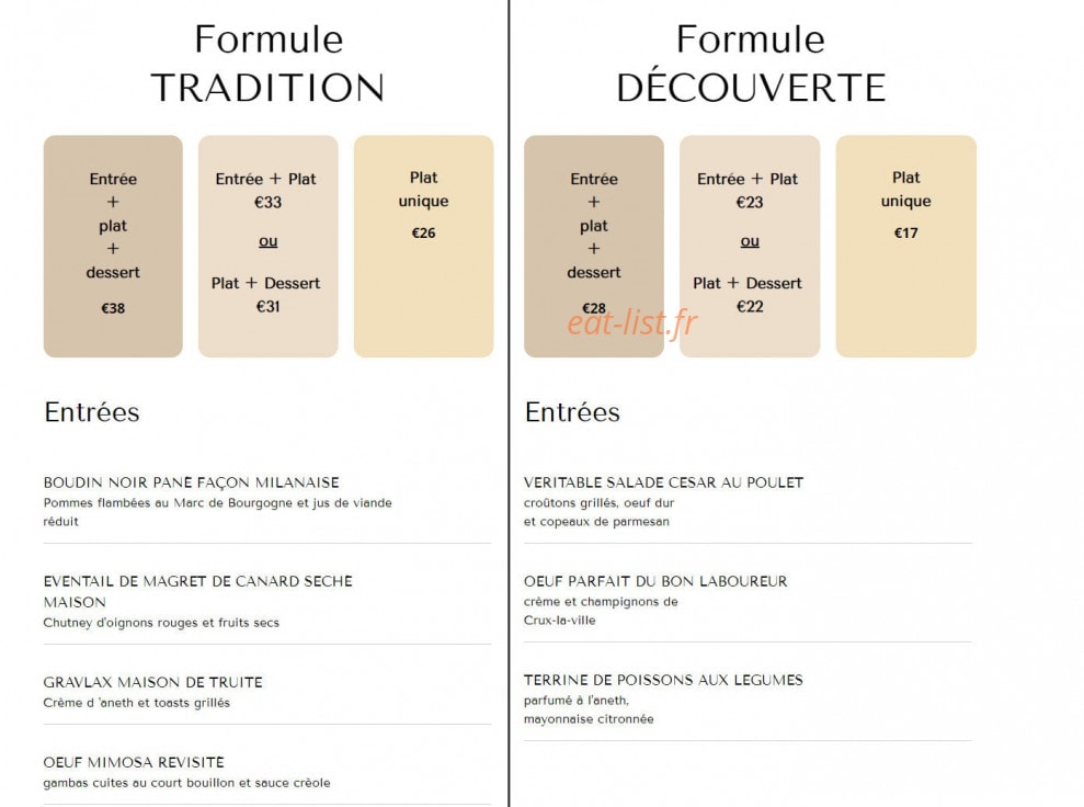 Le Bon Laboureur — carte page 1