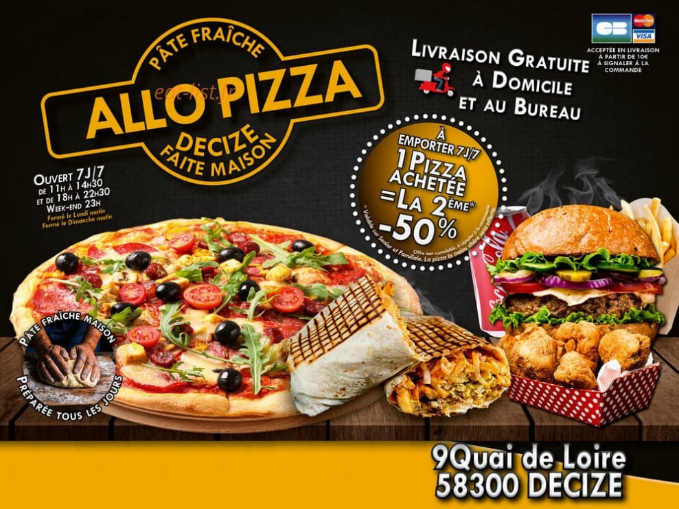 Allo pizza — carte page 1