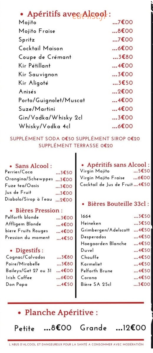 chez maxime — carte page 4
