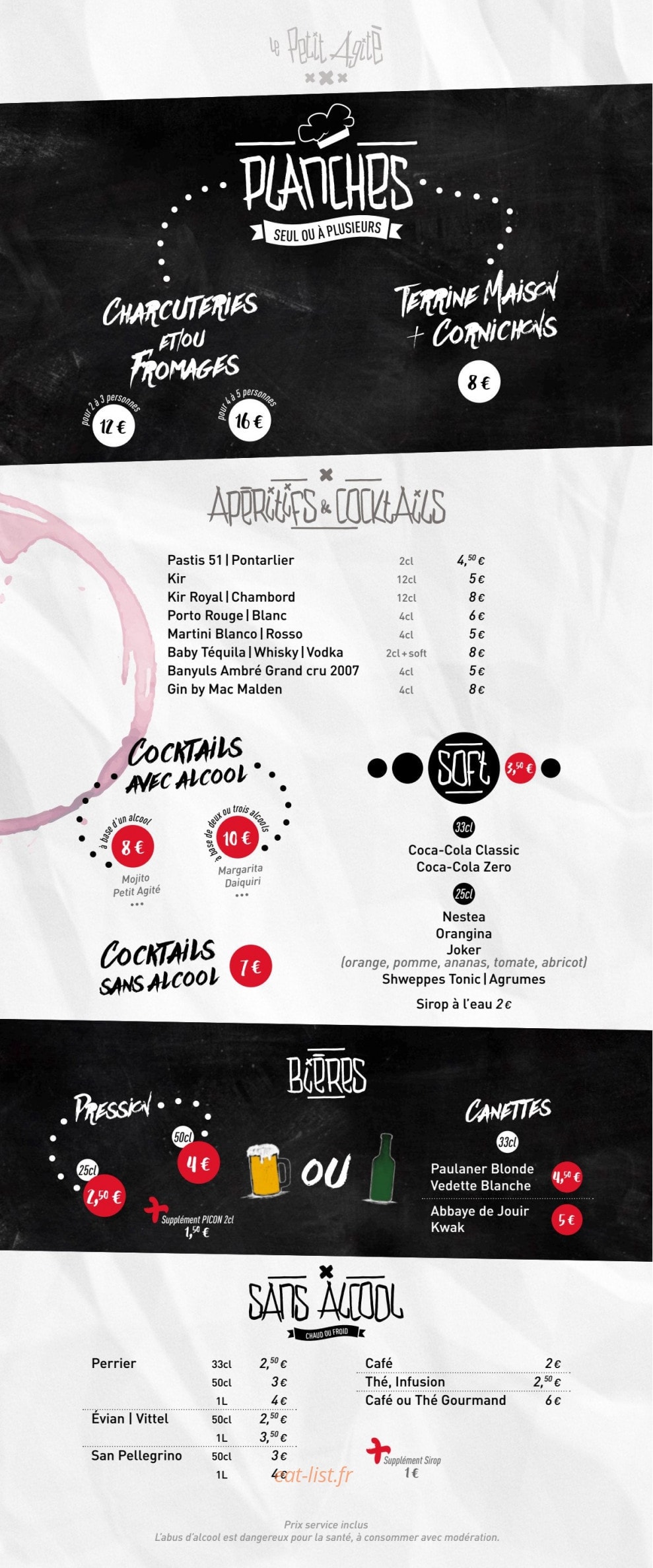 Le Petit Agité — carte page 2
