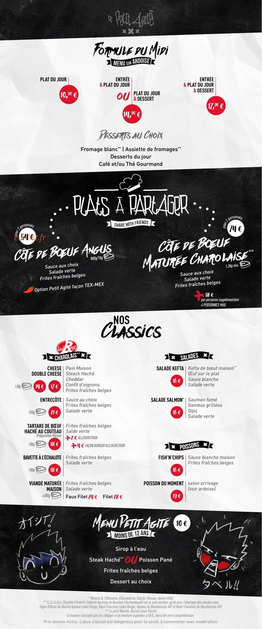 Le Petit Agité — carte page 3