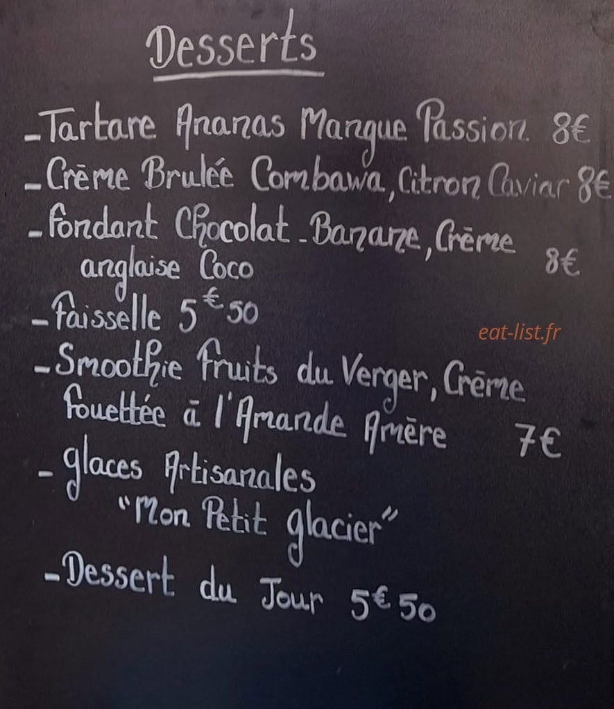 Les Cocottes — carte page 2