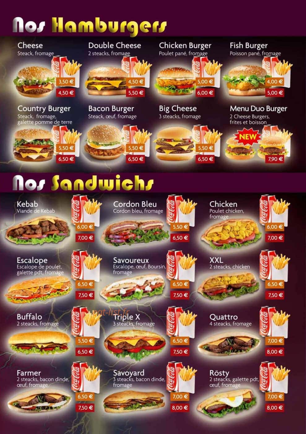 The Taste — carte page 3