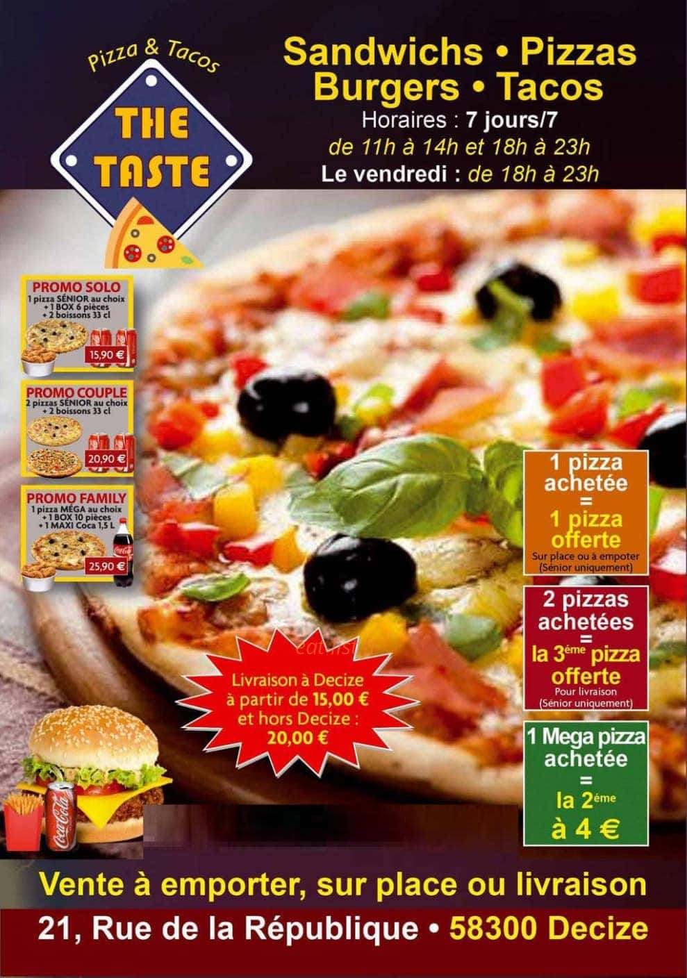 The Taste — carte page 1