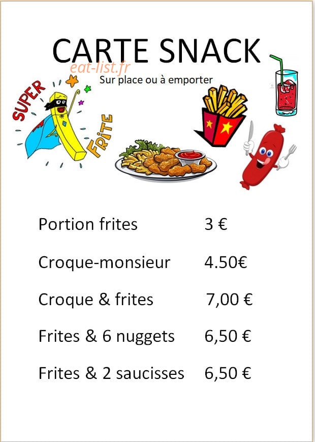 Brasserie des Bains — carte page 4