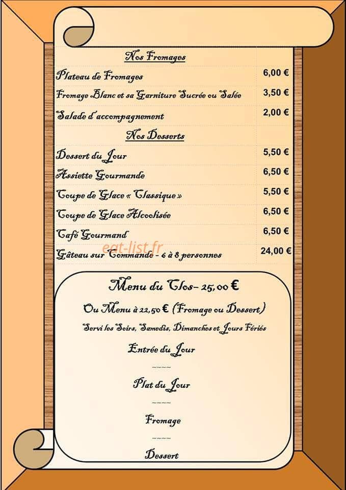 Le Clos de la Bussière — carte page 7