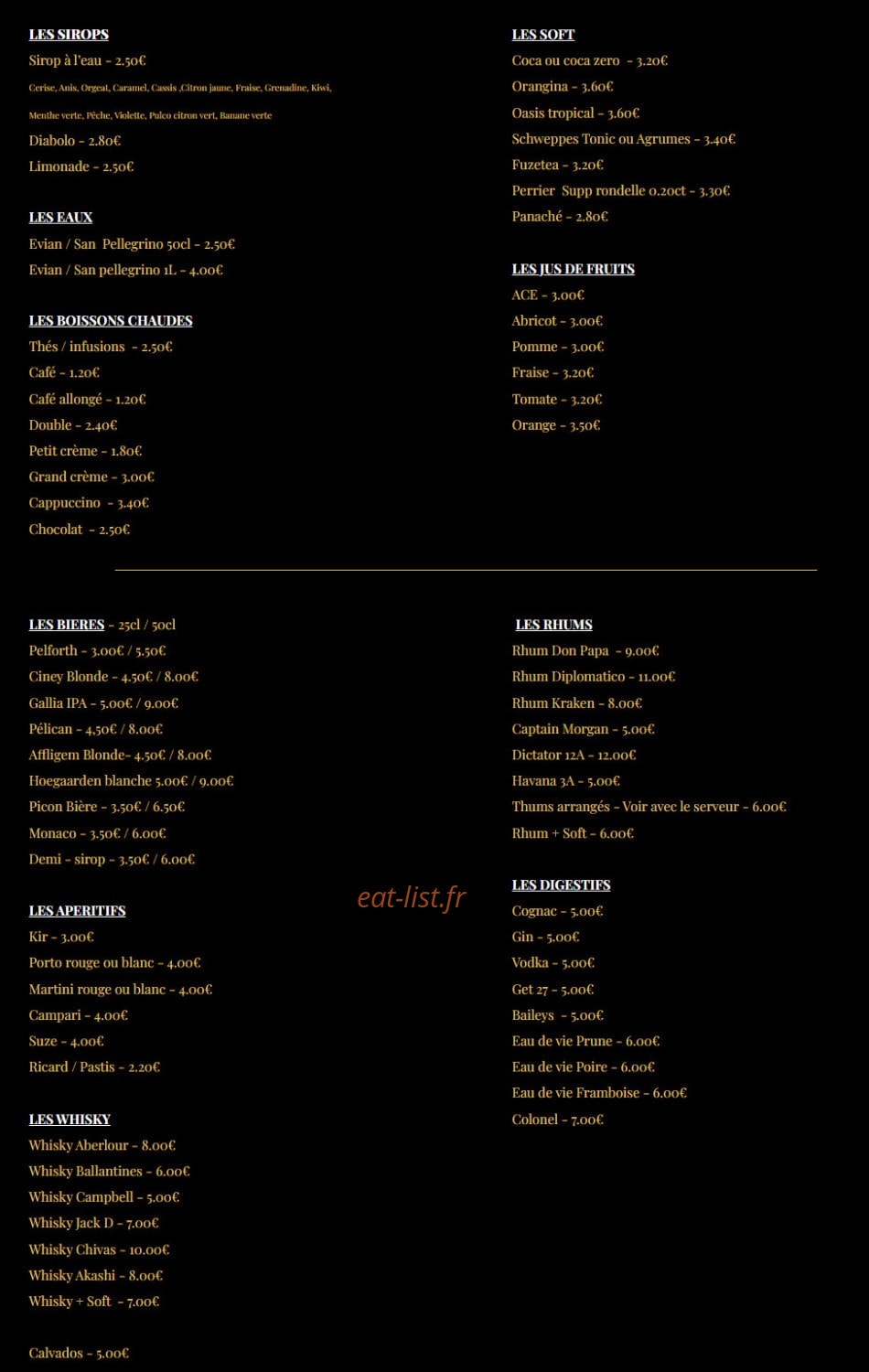 Le Central — carte page 2