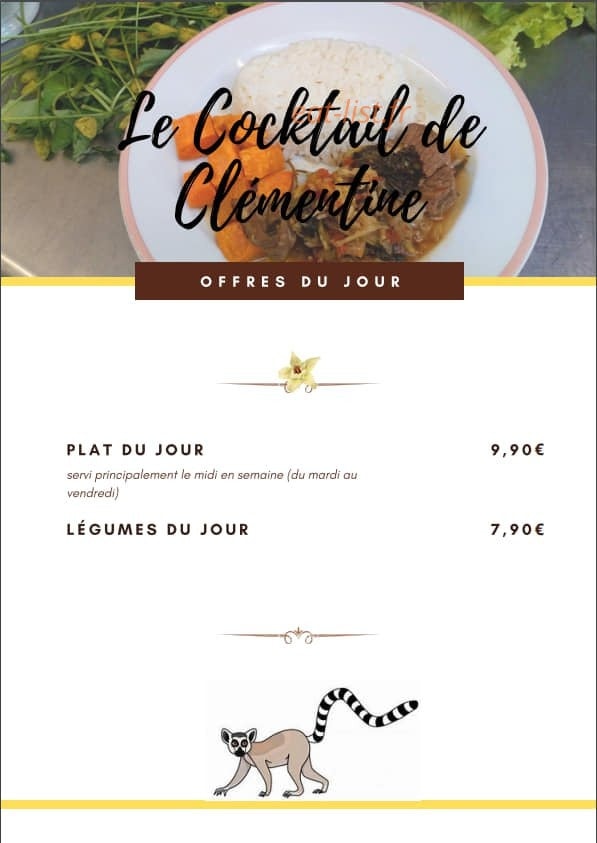 Le Cocktail de Clémentine — carte page 4