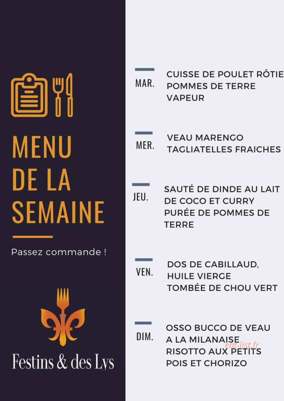 Festins et des Lys — carte page 1