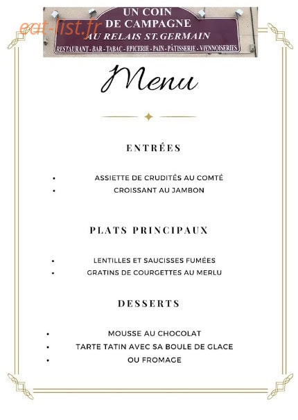 Un coin de campagne — carte page 1
