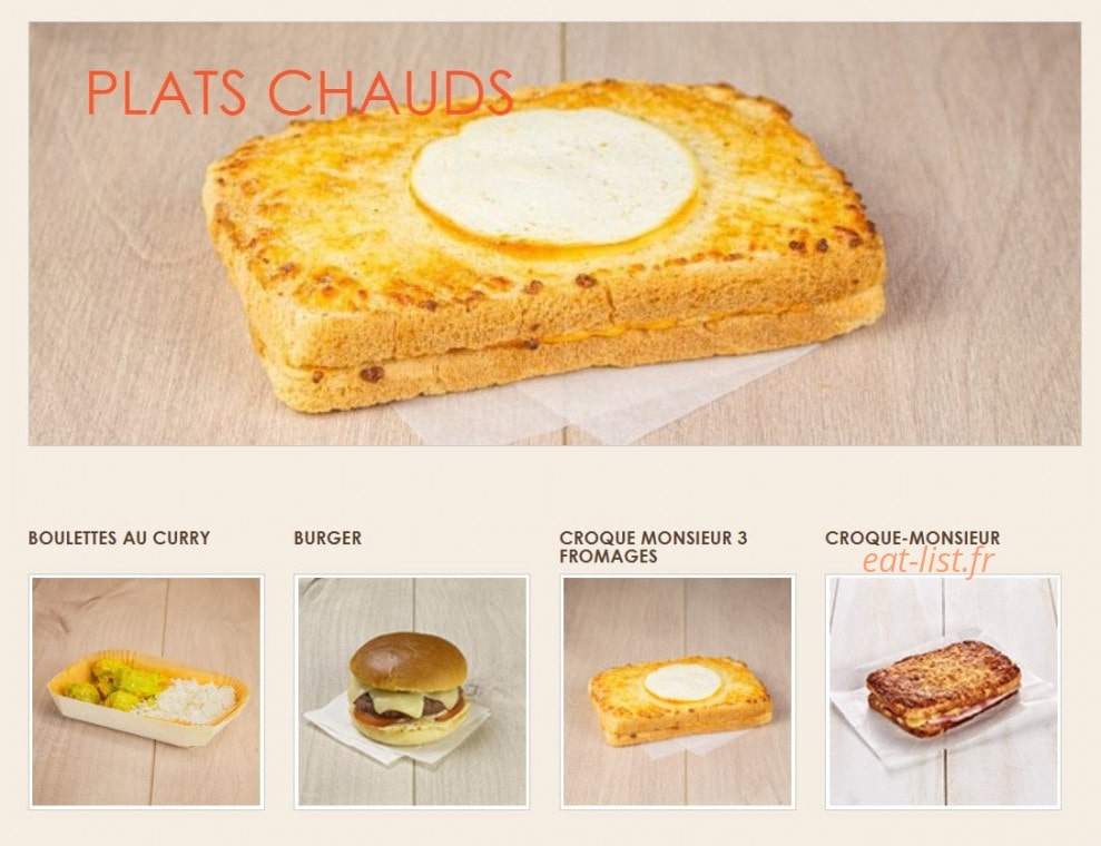 La Croissanterie — carte page 3