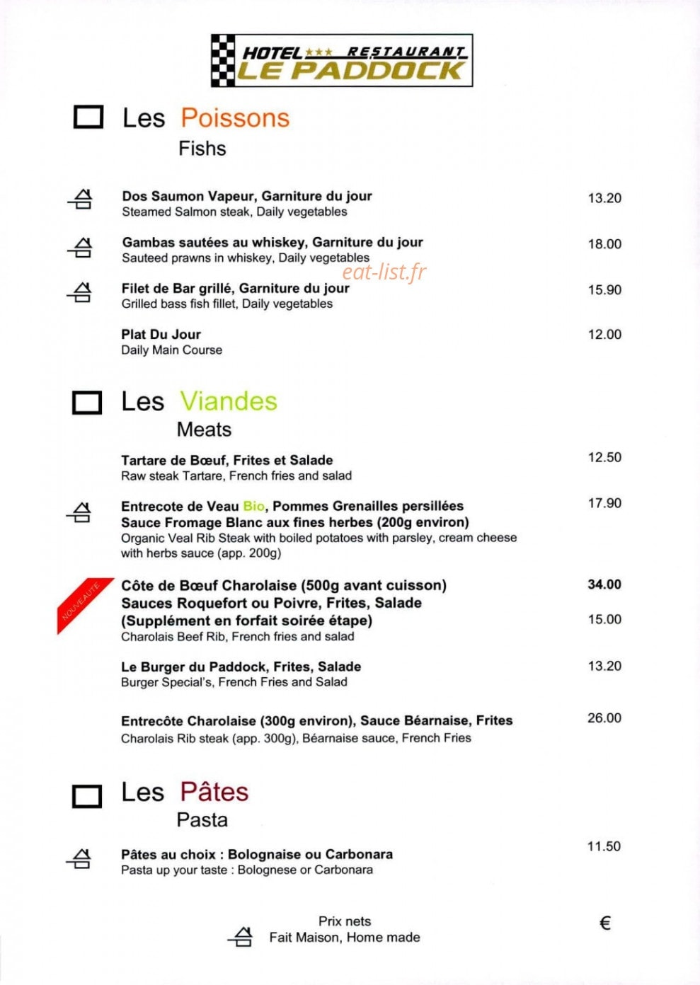 Le Paddock — carte page 2