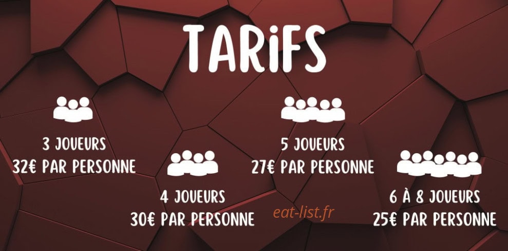 Carte et menu de La Tanière des enragés à Varennes Vauzelles — Les tarifs