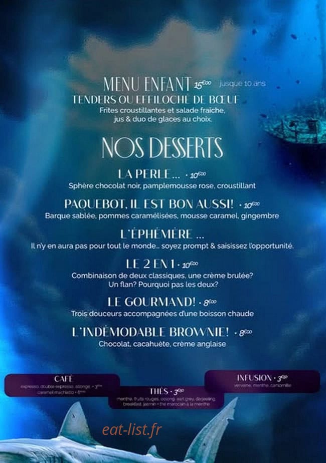 4U restaurant immersif — carte page 3