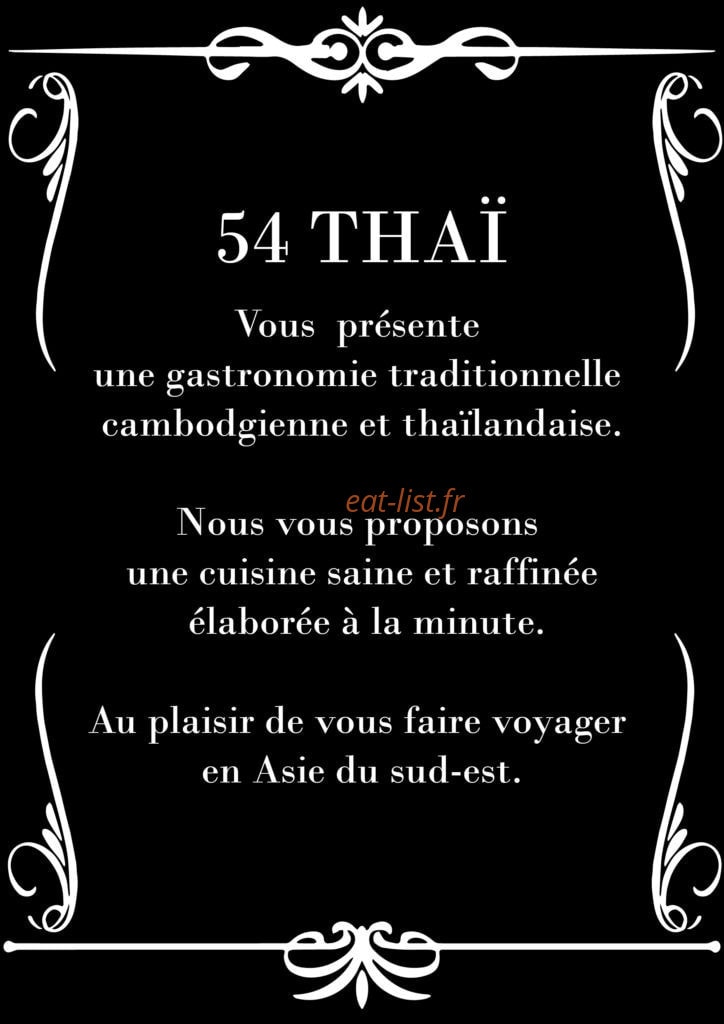 54 Thaï — carte page 2
