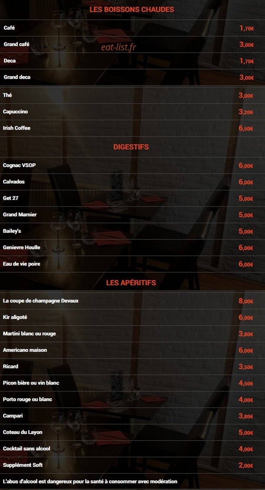 A la Table de Louise — carte page 2