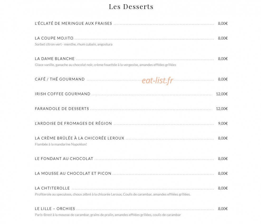 À Taaable — carte page 4