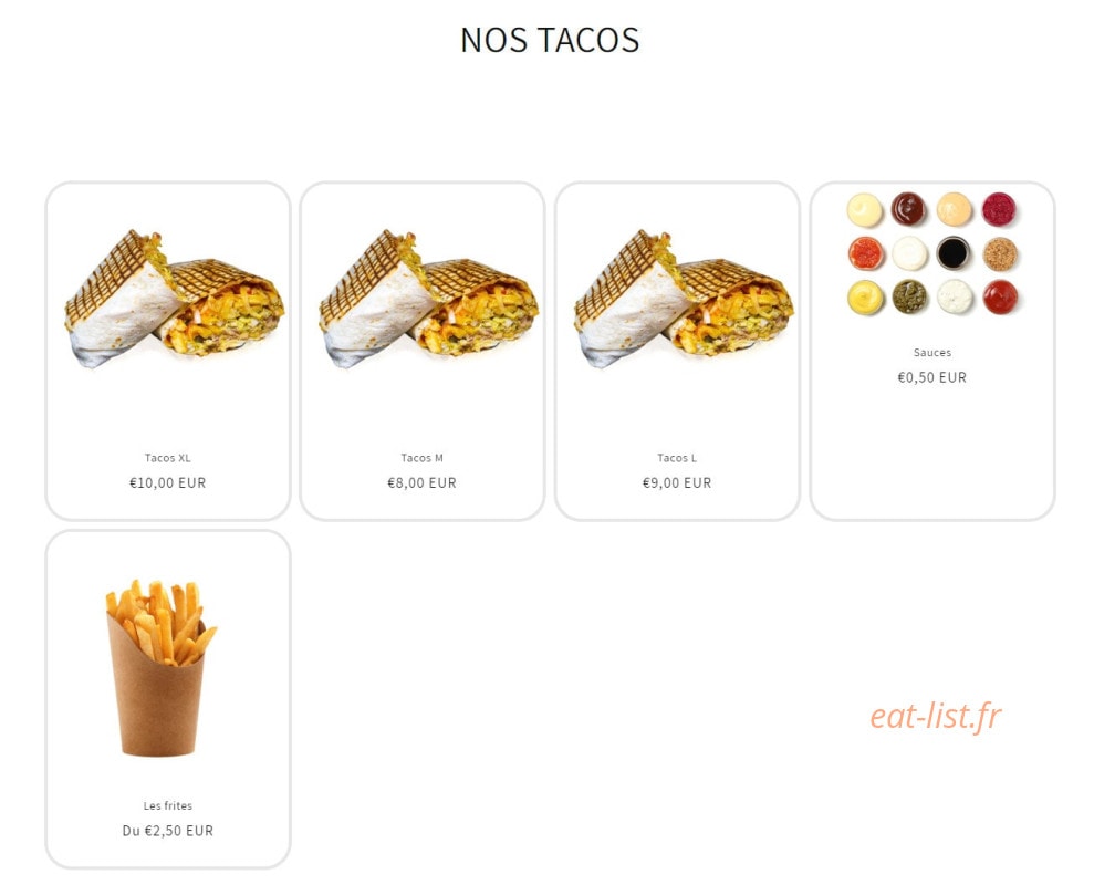 Aliya Pizza — carte page 2