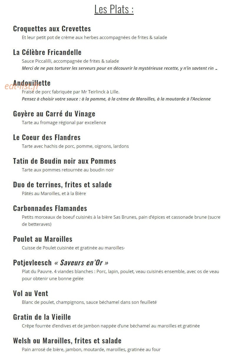 Au Vieux De La Vieille — carte page 1