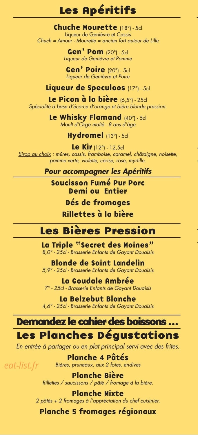 Au Vieux De La Vieille — carte page 3