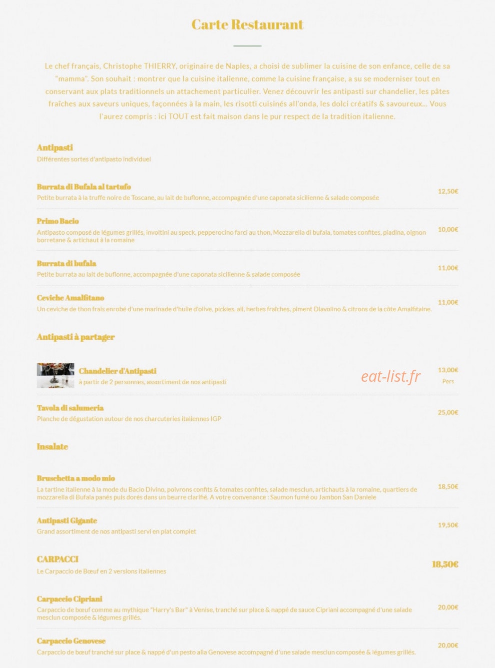 Bacio Divino — carte page 5