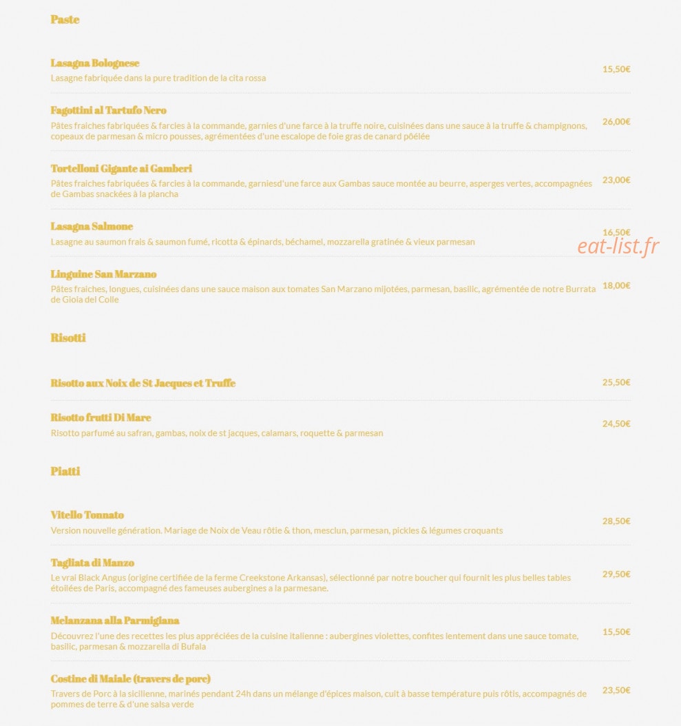 Bacio Divino — carte page 6
