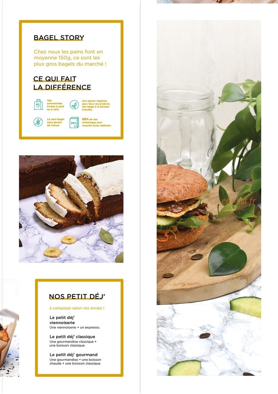 Bagel corner — carte page 2