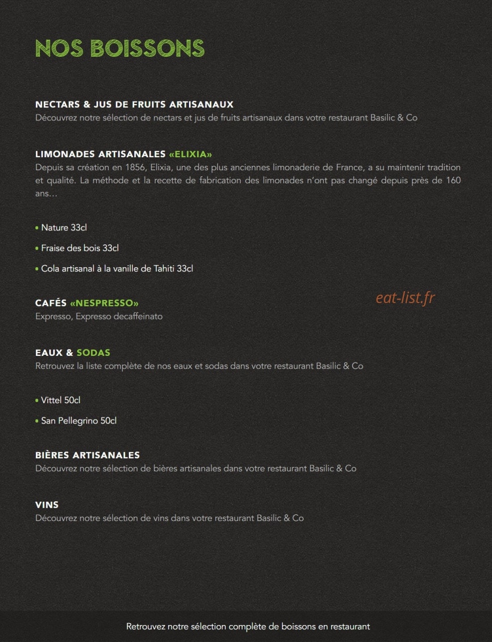 Basilic & Co — carte page 7