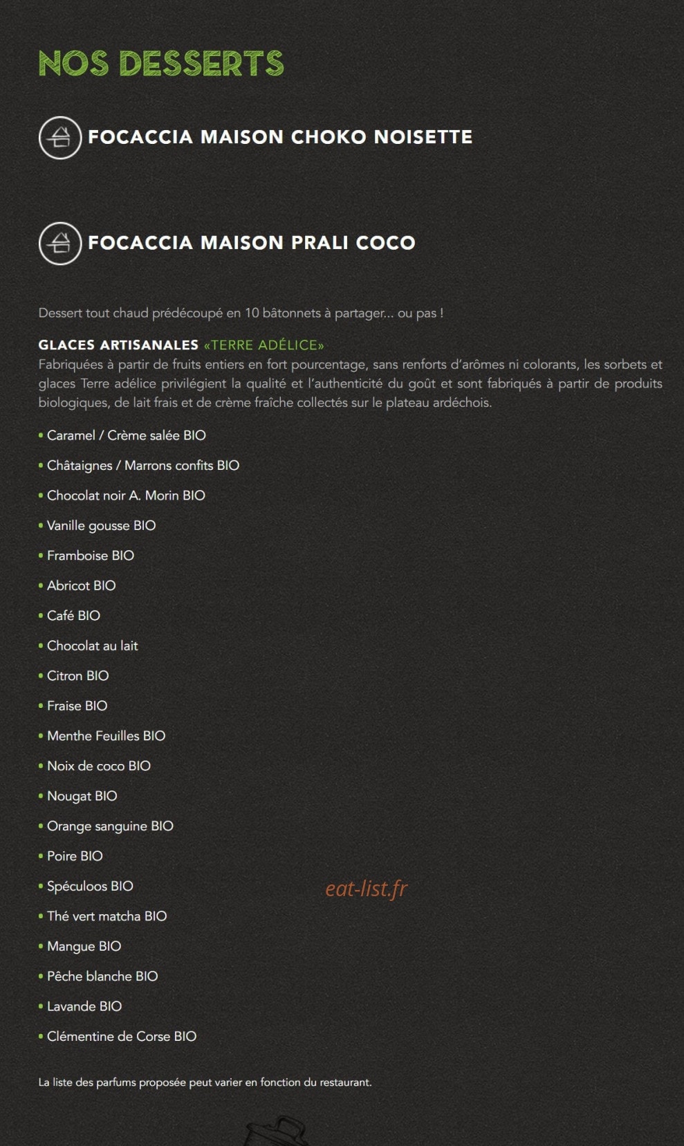 Basilic & Co — carte page 6