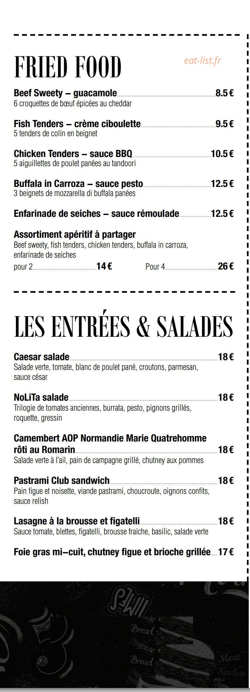 BeefHouse — carte page 2