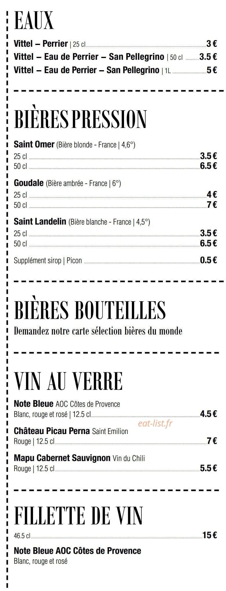 BeefHouse — carte page 8