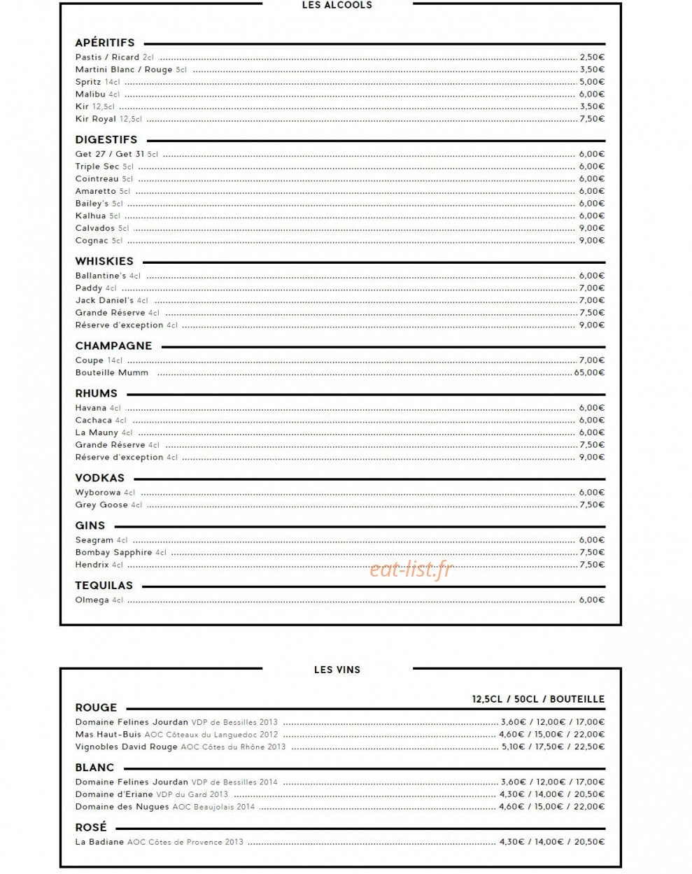 Beerstro — carte page 3