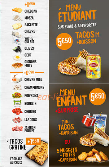 Best Tacos — carte page 8