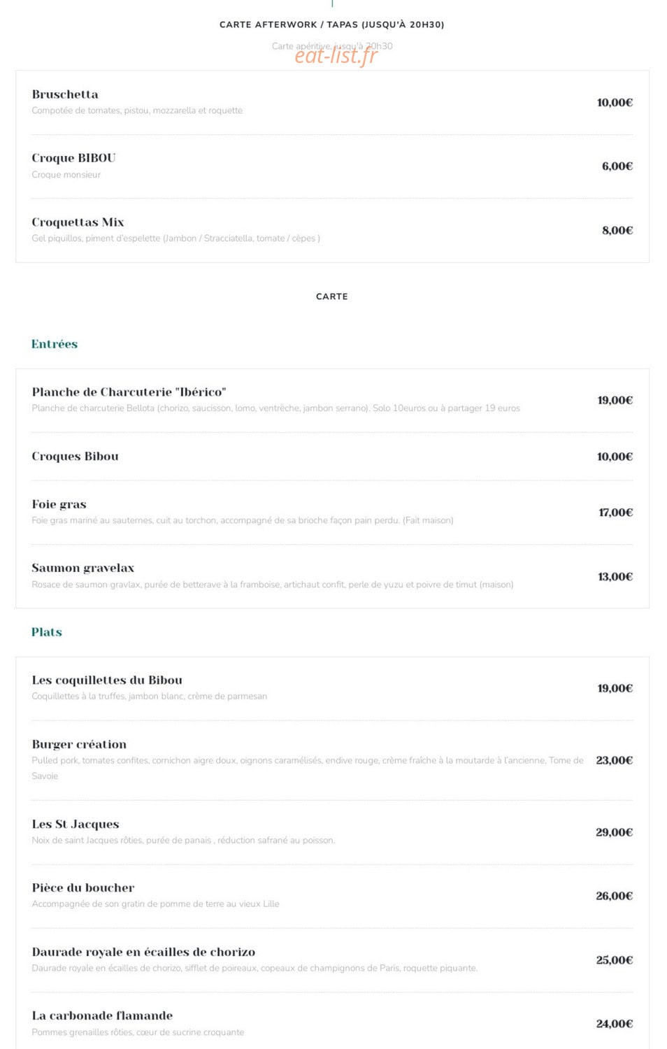 Bibou — carte page 1