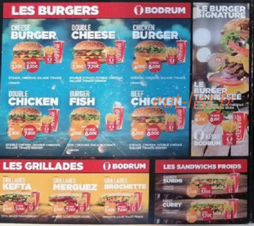 Bodrum Kebab Grill & Burger — carte page 3