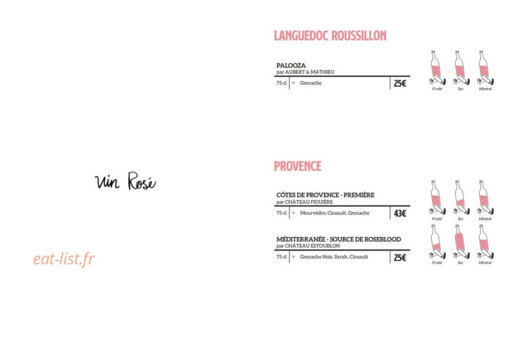 Brasserie Campion — carte page 14