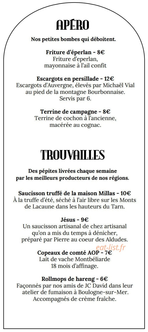 Brasserie Campion — carte page 5