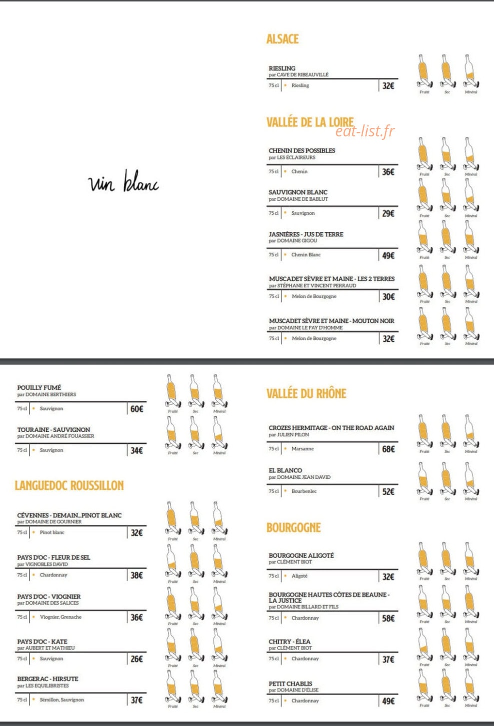 Brasserie Campion — carte page 13